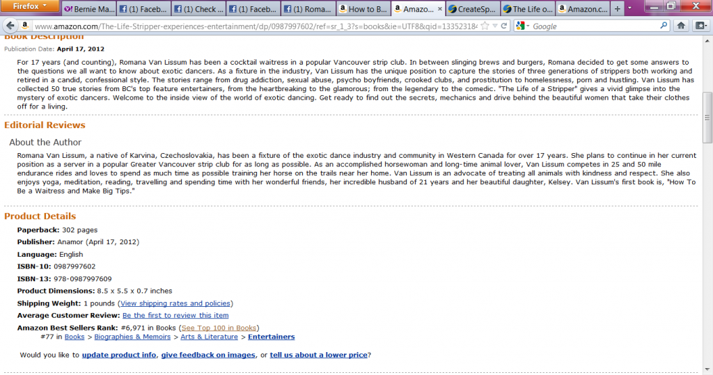 Amazon best seller on April 23, 2012